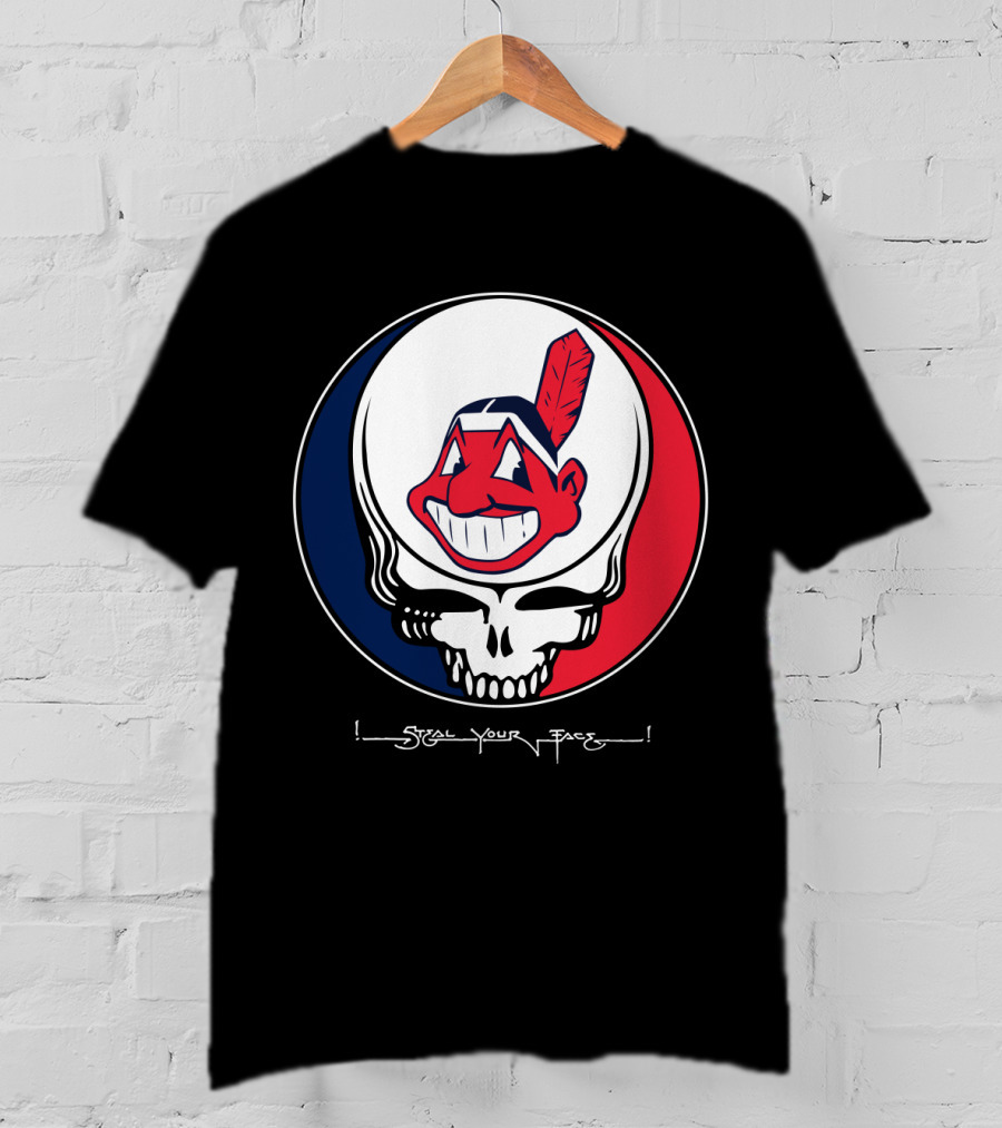 Grateful Dead Cleveland Indians Steal Your Face Icon T-Shirt