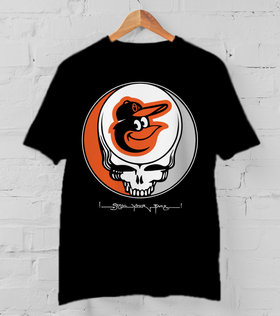 Grateful Dead Steal Your Face Baltimore Orioles T-Shirt