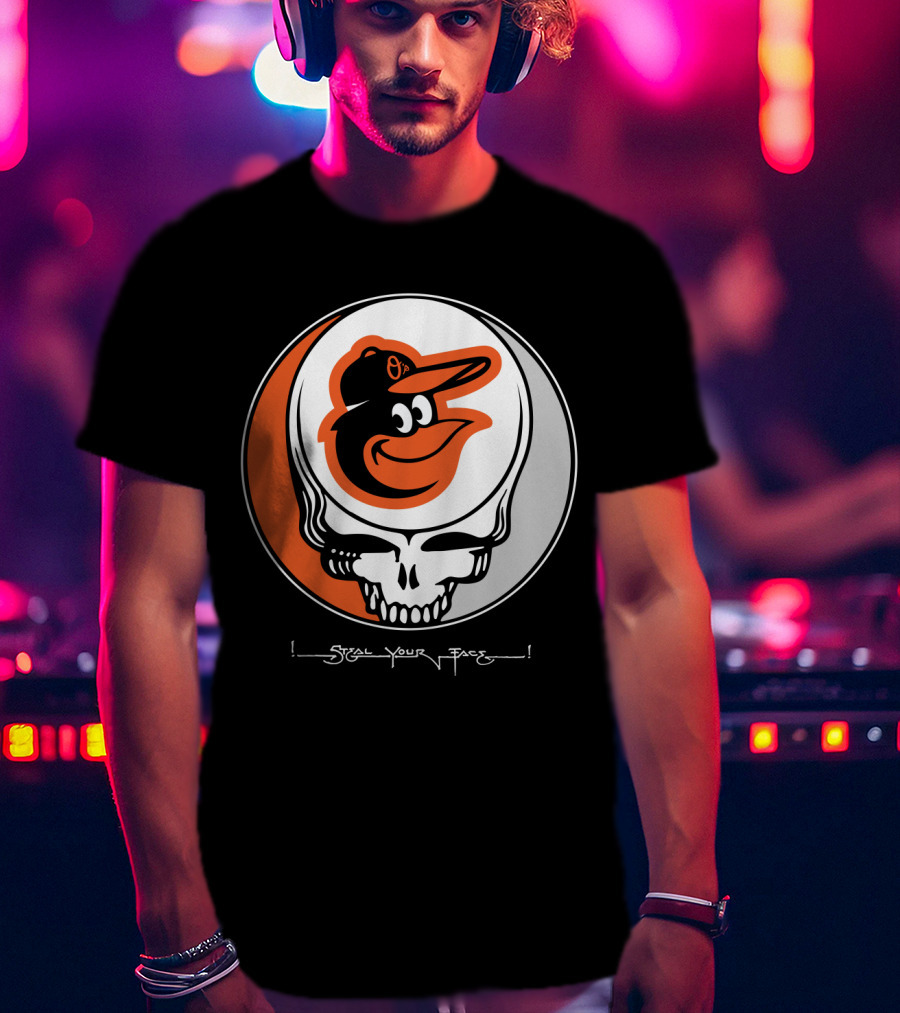 Grateful Dead Steal Your Face Baltimore Orioles T-Shirt