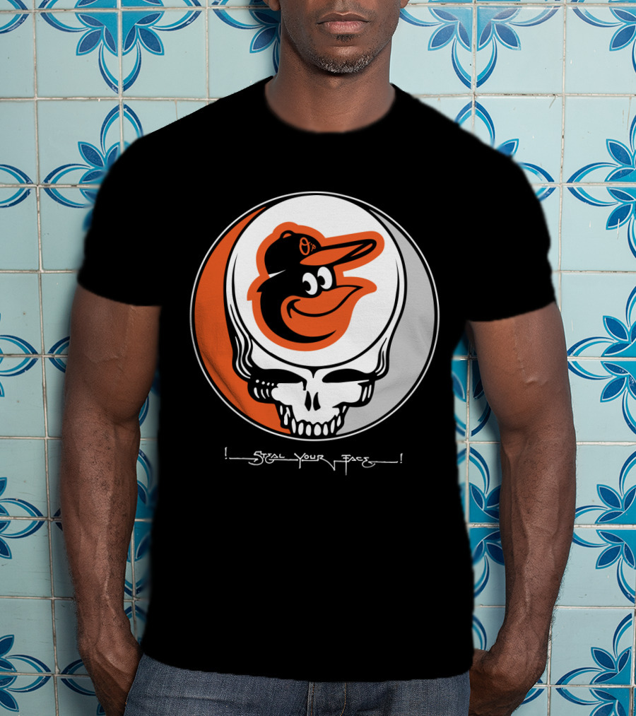 Grateful Dead Steal Your Face Baltimore Orioles T-Shirt