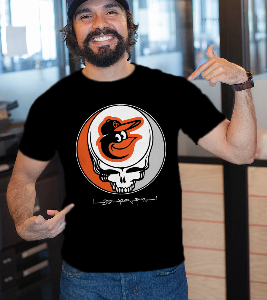 Grateful Dead Steal Your Face Baltimore Orioles T-Shirt