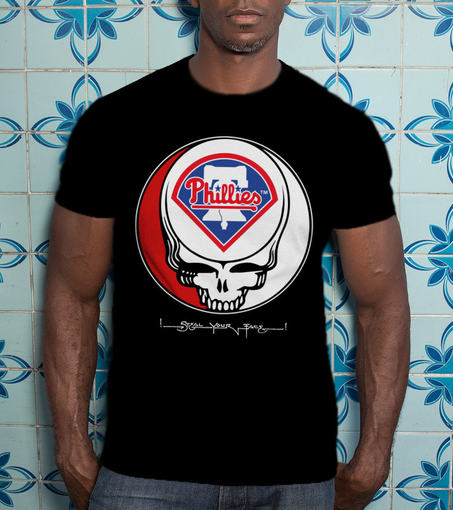 GRATEFUL DEAD Steal Your Face Philadelphia Phillies T-Shirt