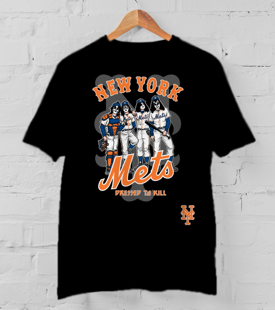 New York Mets Dressed To Kill KISS Collaboration T-Shirt