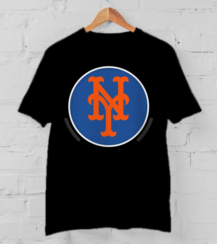 New York Mets Logo Blue Orange Circle T-Shirt
