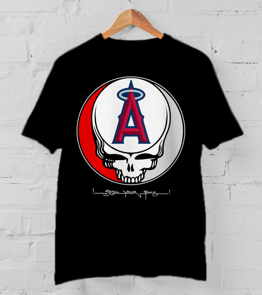 GRATEFUL DEAD Steal Your Face Los Angeles Angels Of Anaheim T-Shirt