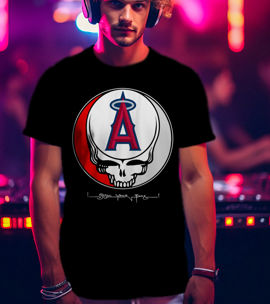GRATEFUL DEAD Steal Your Face Los Angeles Angels Of Anaheim T-Shirt