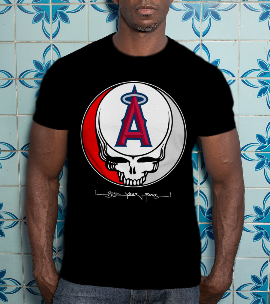 GRATEFUL DEAD Steal Your Face Los Angeles Angels Of Anaheim T-Shirt