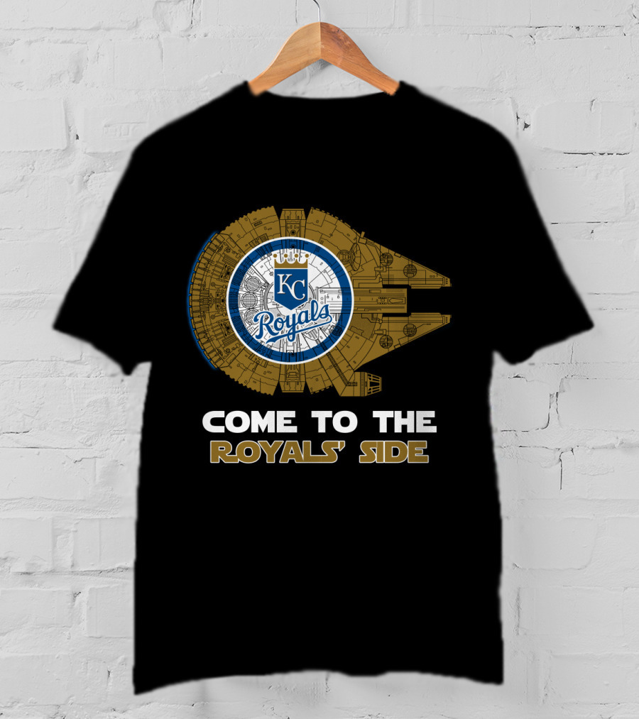 Kansas City Royals Come To The Royals' Side Millennium Falcon T-Shirt
