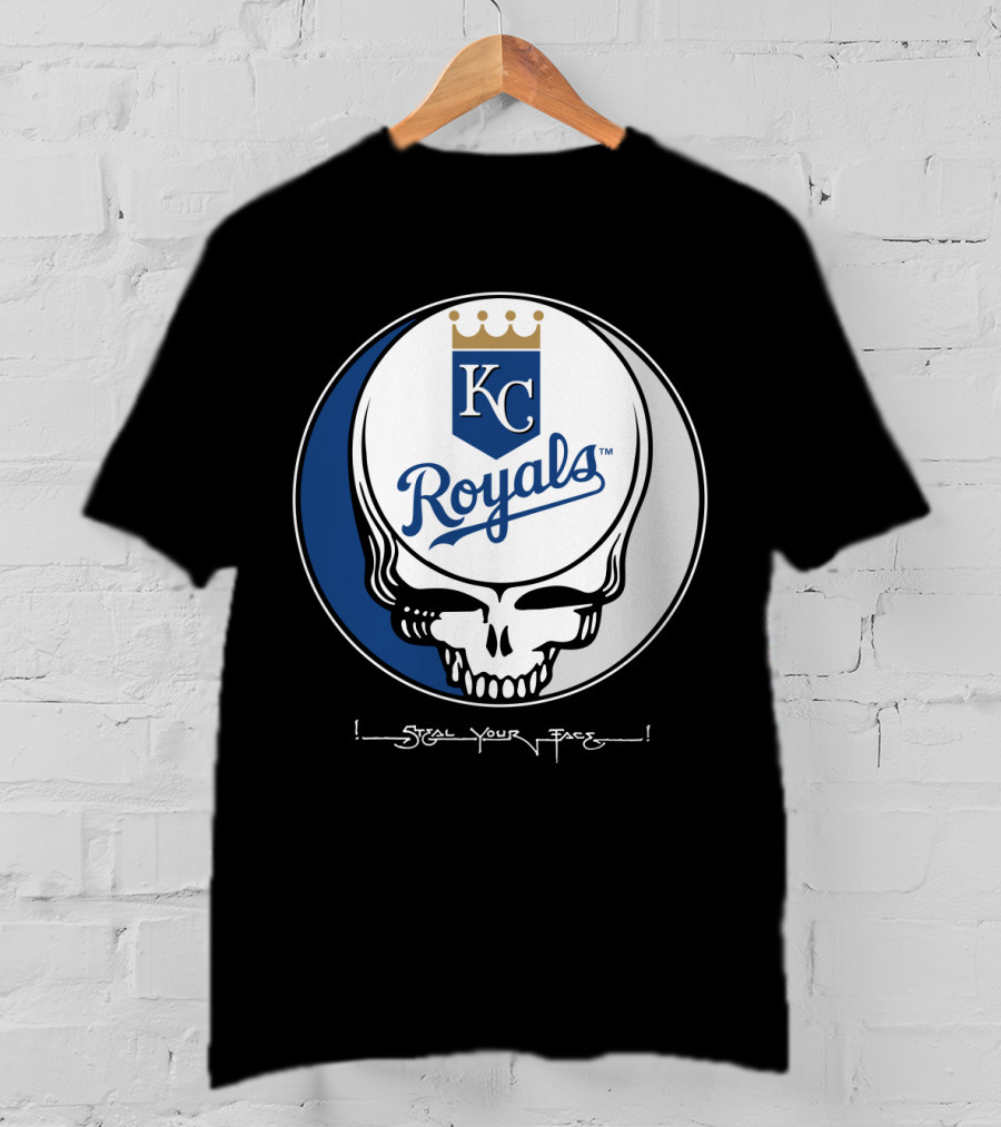 GRATEFUL DEAD Steal Your Face KC Royals T-Shirt