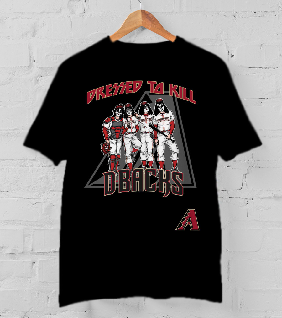 Dressed To Kill Arizona Diamondbacks Dbacks KISS Baseball Uniforms T-Shirt
