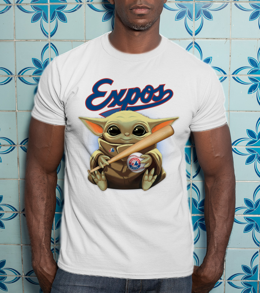 Expos Baseball Baby Yoda Montreal T-Shirt