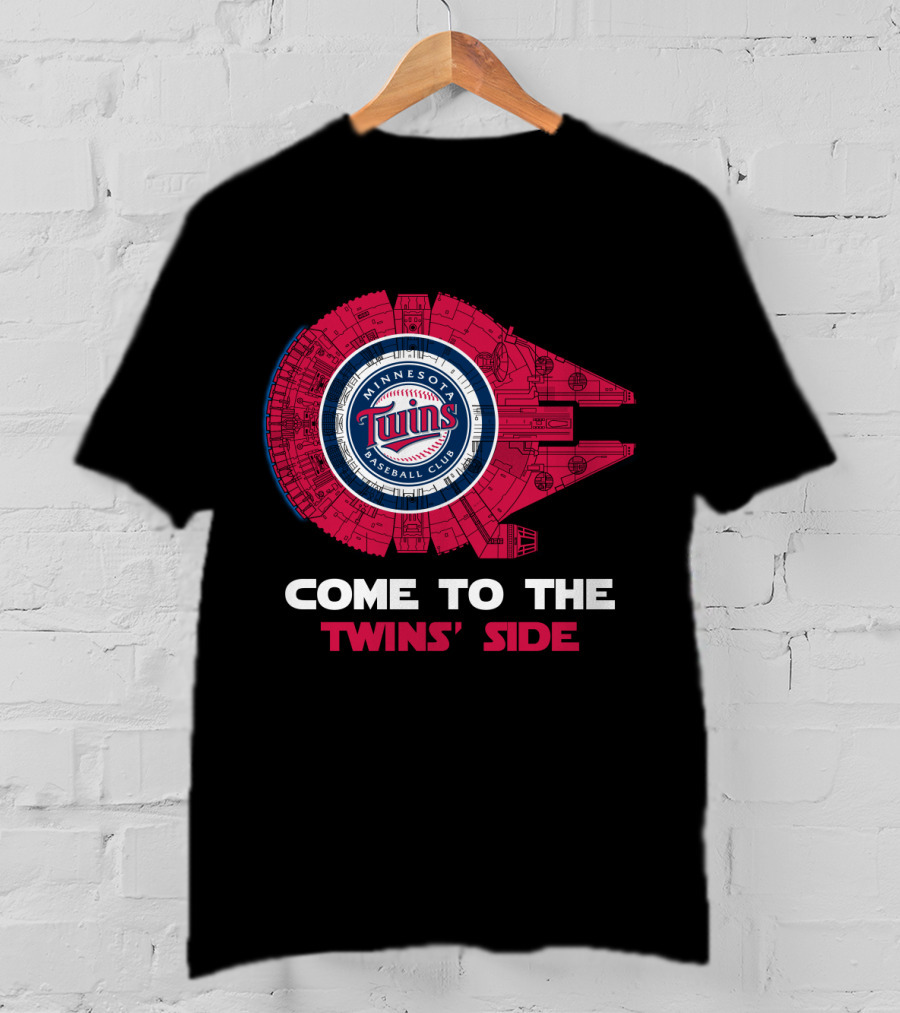 Minnesota Twins Baseball Club Come To The Twins' Side Millennium Falcon T-Shirt