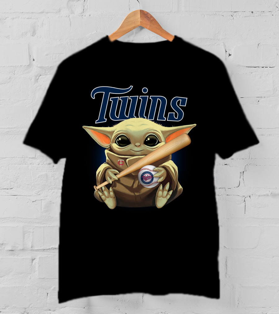 Minnesota Twins Baby Yoda Baseball Bat T-Shirt