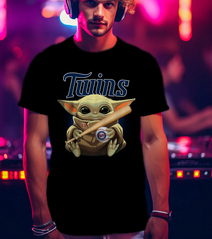 Minnesota Twins Baby Yoda Baseball Bat T-Shirt