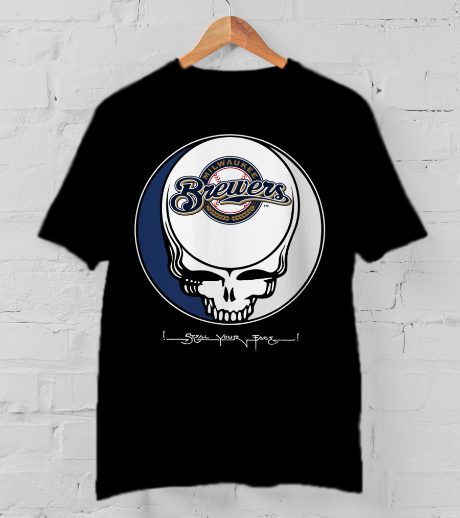 Milwaukee Brewers Steal Your Face Grateful Dead T-Shirt