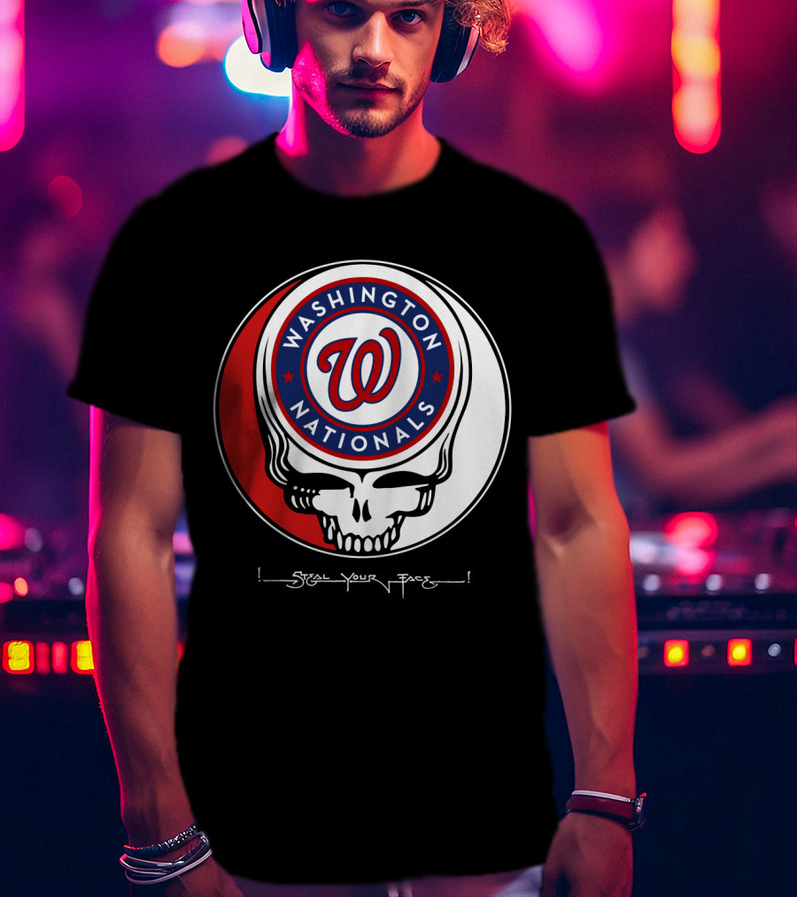 Washington Nationals Grateful Dead Steal Your Face T-Shirt
