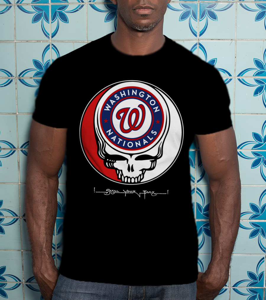 Washington Nationals Grateful Dead Steal Your Face T-Shirt