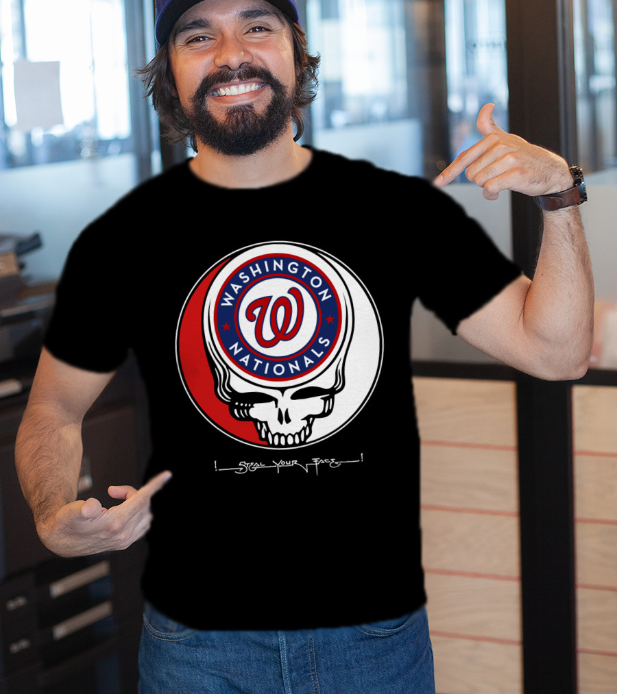 Washington Nationals Grateful Dead Steal Your Face T-Shirt