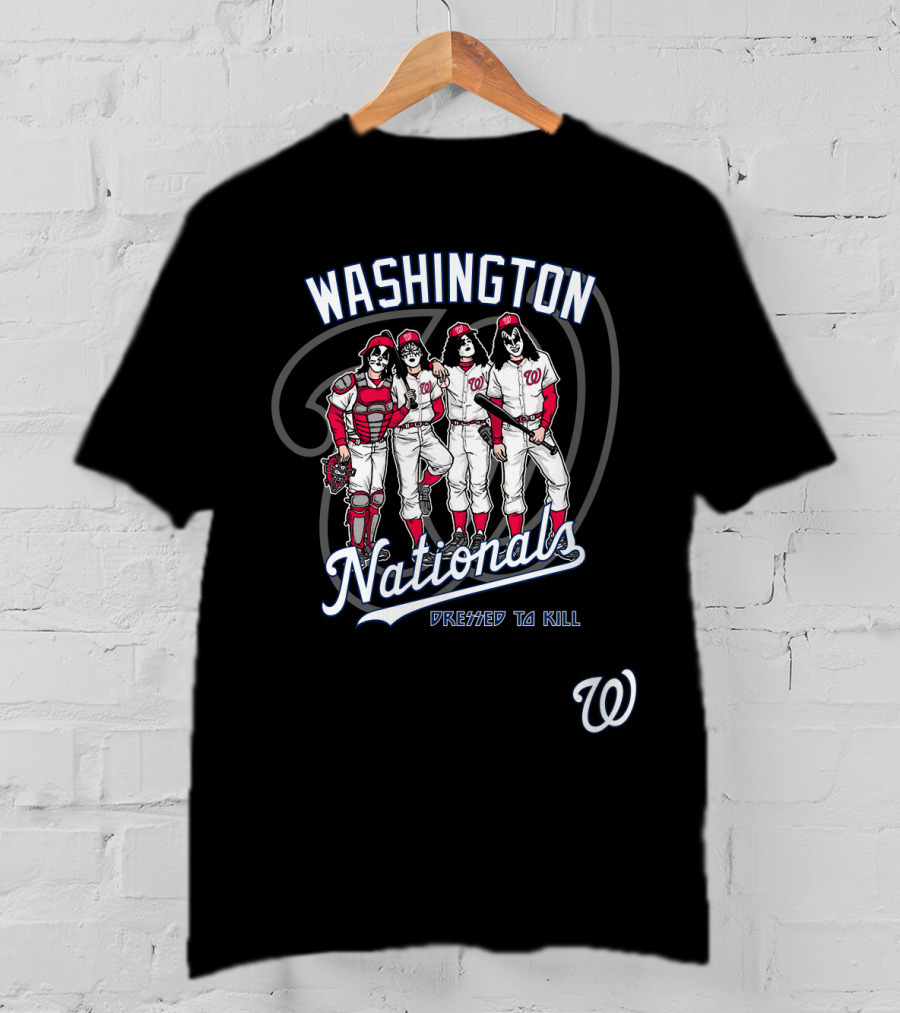 Washington Nationals KISS Dressed To Kill Baseball Edition T-Shirt