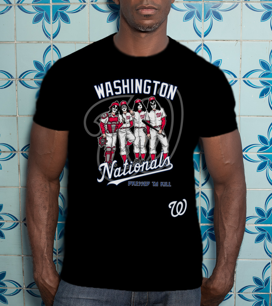 Washington Nationals KISS Dressed To Kill Baseball Edition T-Shirt