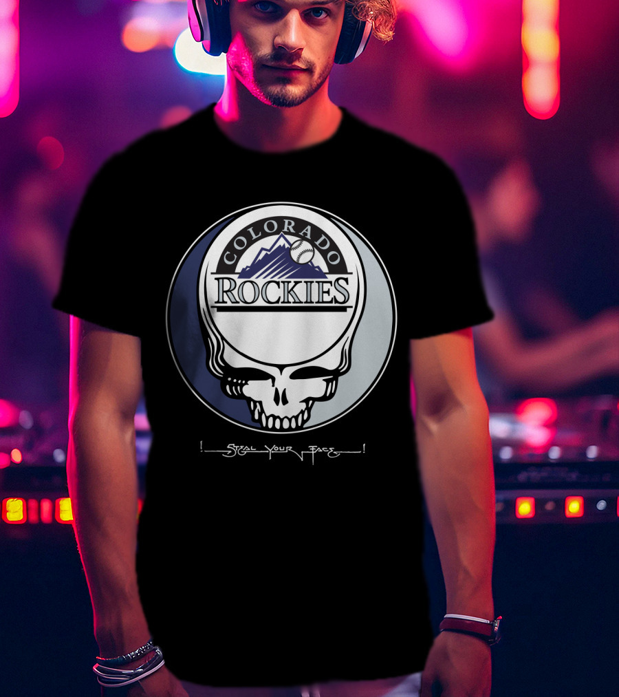GRATEFUL DEAD Colorado Rockies Steal Your Face T-Shirt