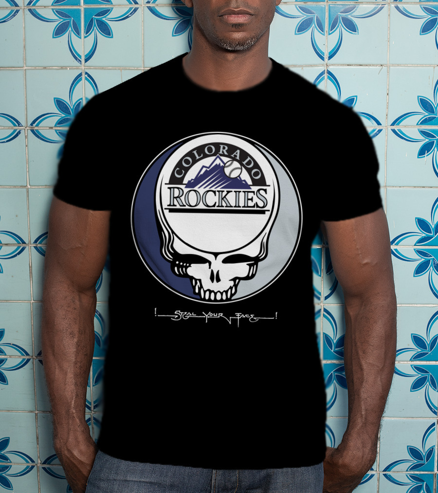 GRATEFUL DEAD Colorado Rockies Steal Your Face T-Shirt