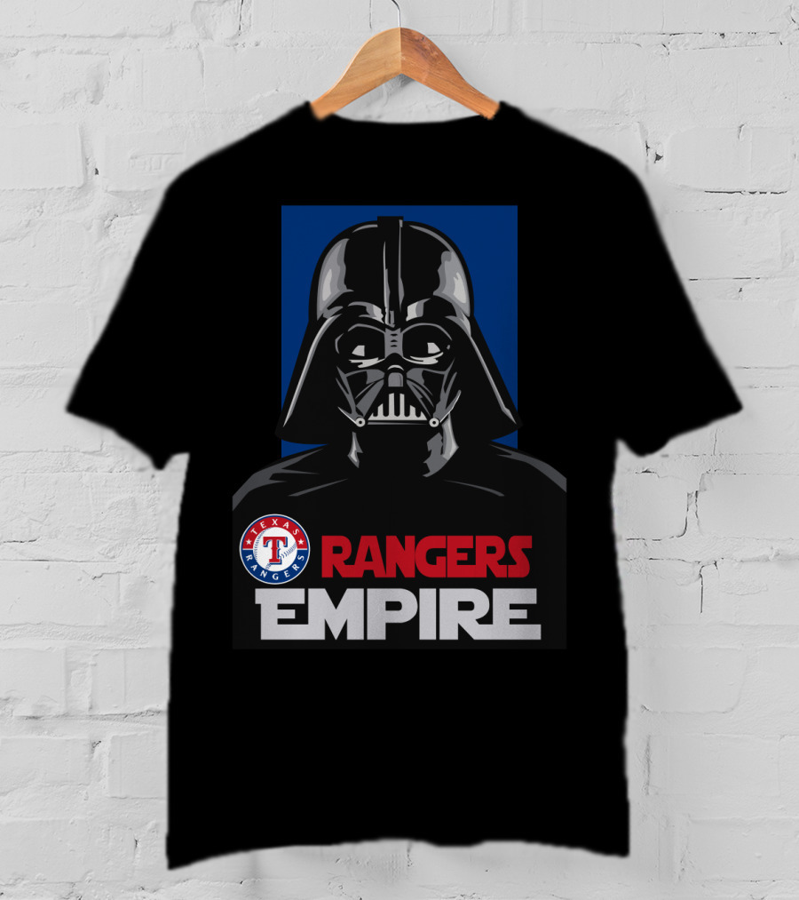 Texas Rangers Empire Darth Vader Iconic Crossover T-Shirt