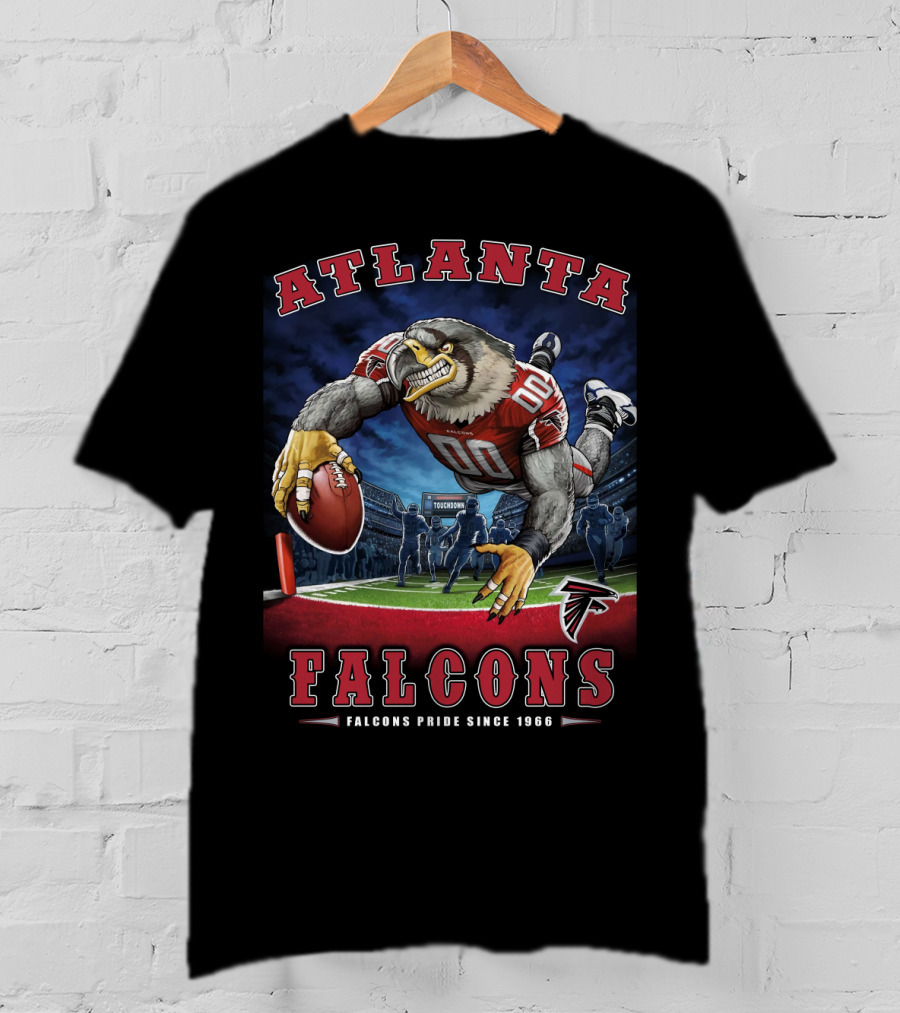 Atlanta Falcons Pride Since 1966 Nfl End Zone Football Falcon T-Shirt