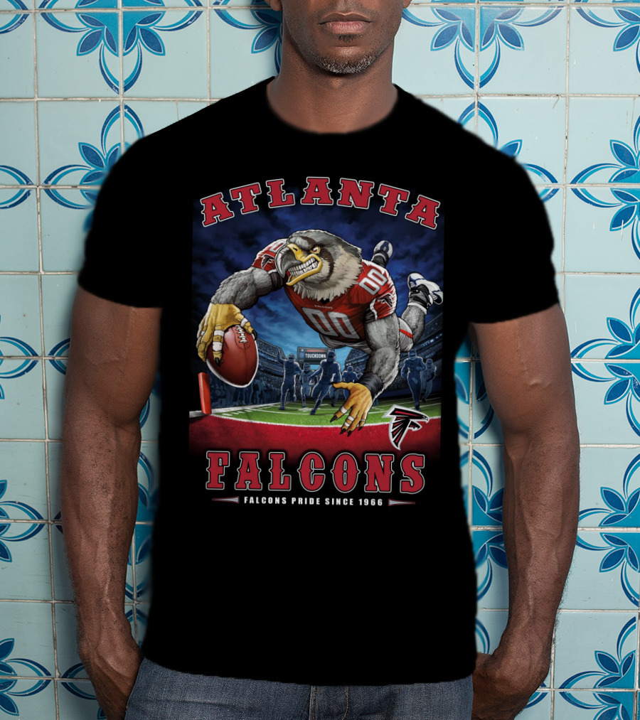 Atlanta Falcons Pride Since 1966 Nfl End Zone Football Falcon T-Shirt