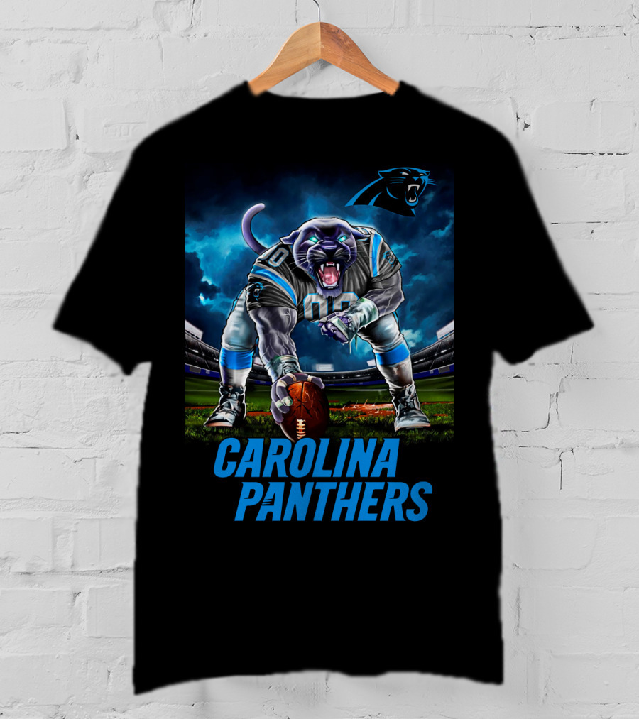 Carolina Panthers 3 Point Stance Nfl Stadium Panther T-Shirt