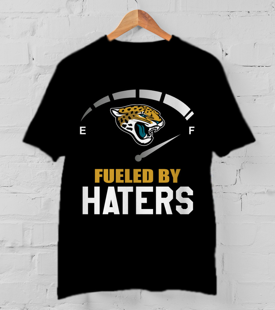 Jacksonville Jaguars Fueled By Haters Bold Energy Gauge T-Shirt
