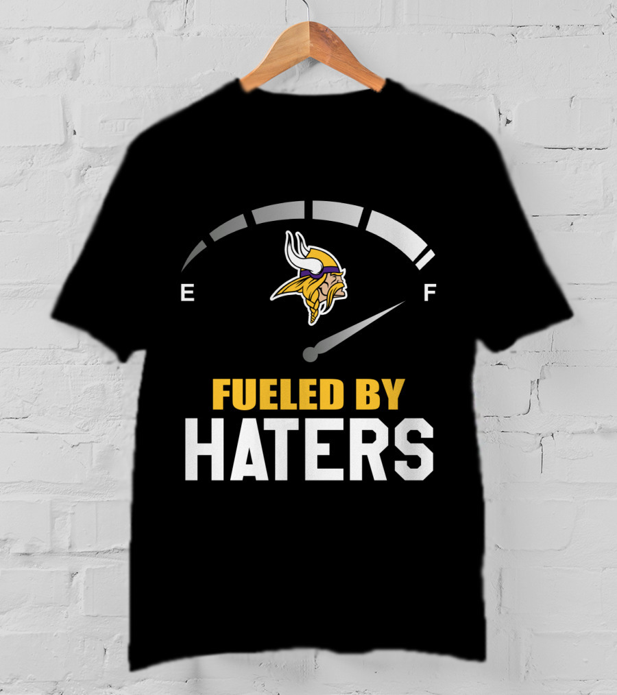 Minnesota Vikings Fueled By Haters Emblematic Meter Display T-Shirt