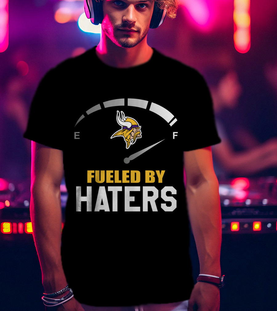 Minnesota Vikings Fueled By Haters Emblematic Meter Display T-Shirt