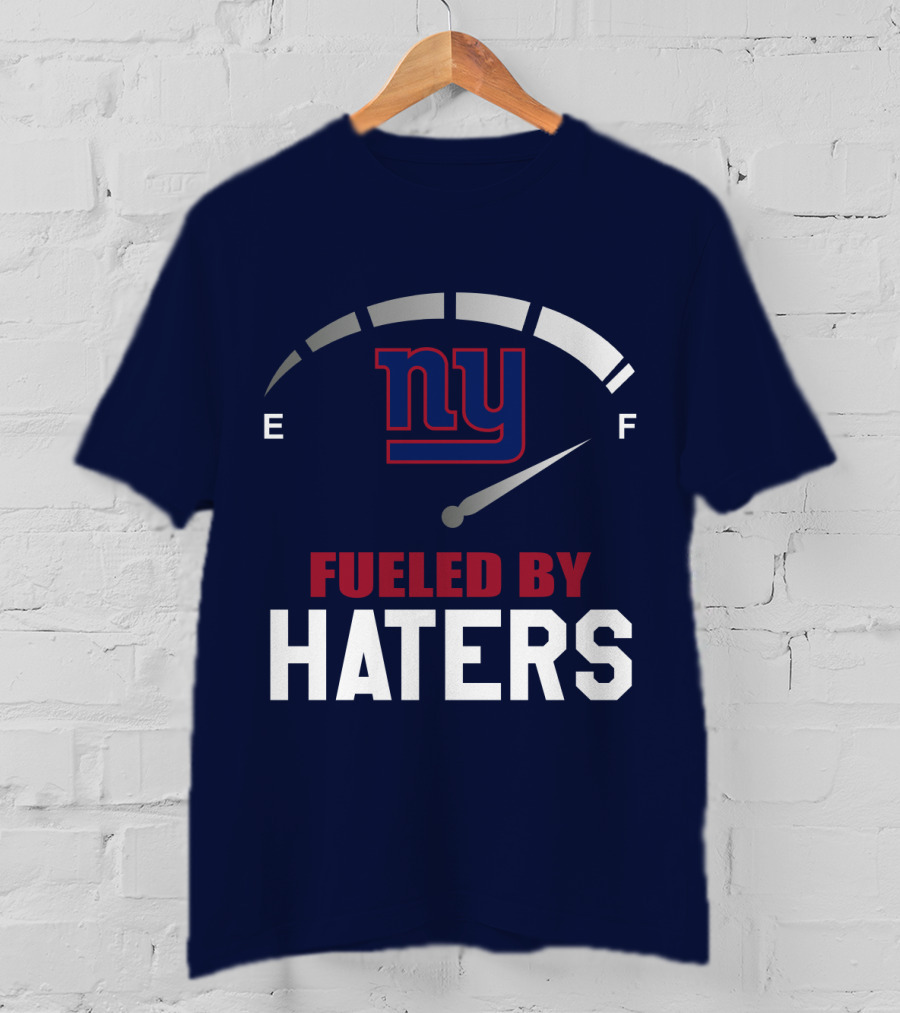 New York Giants Ny Fueled By Haters Fuel Gauge T-Shirt
