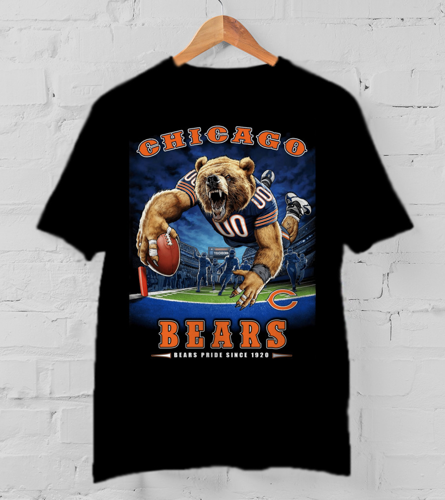 Chicago Bears Pride Since 1920 Touchdown Nfl Football T-Shirt