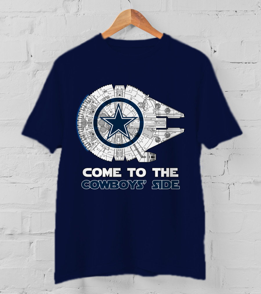 Come To The Cowboys' Side Millennium Falcon Star Cowboys T-Shirt
