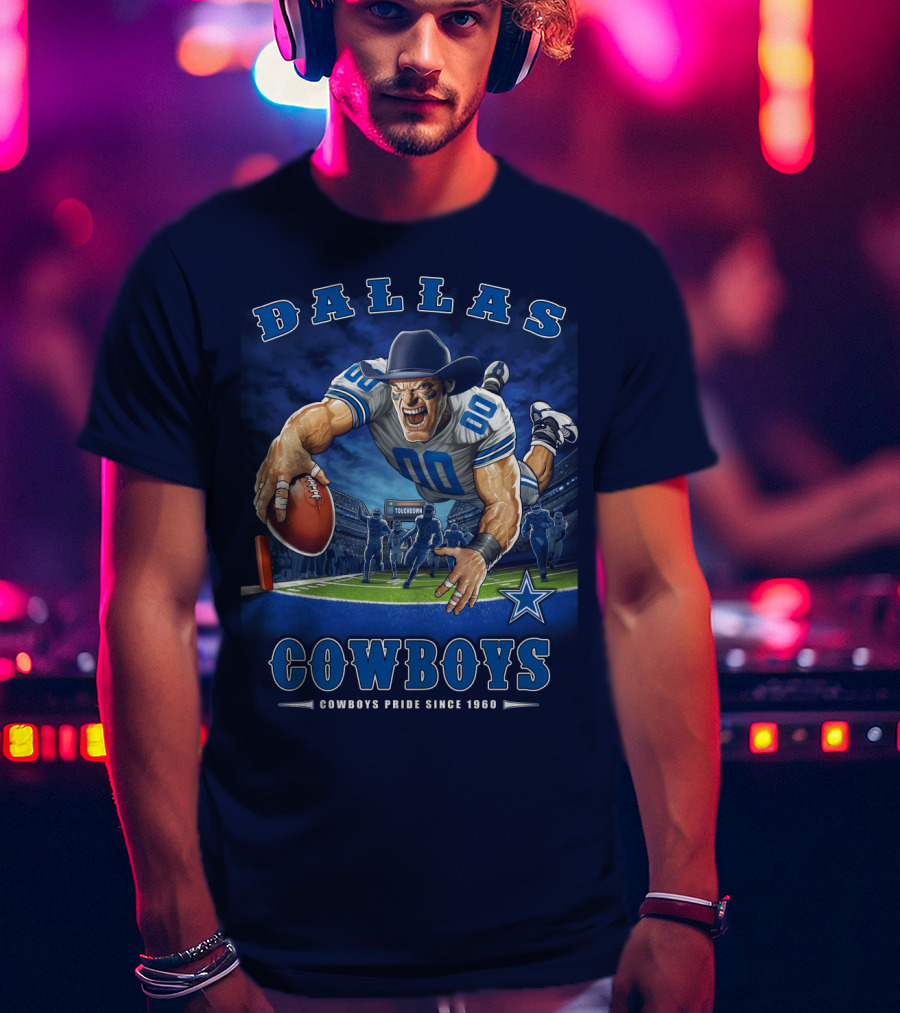 Dallas Cowboys Pride Since 1960 Touchdown End Zone Nfl T-Shirt