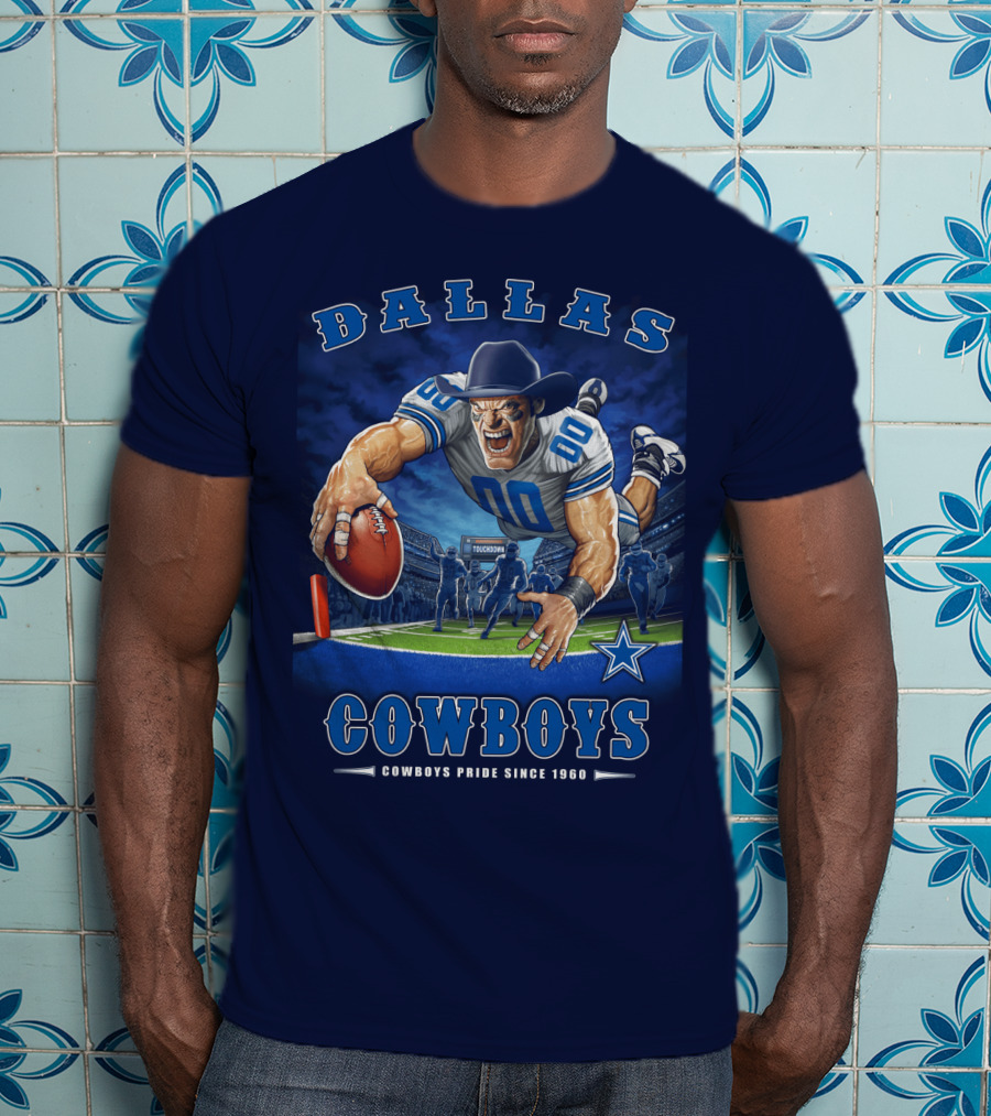 Dallas Cowboys Pride Since 1960 Touchdown End Zone Nfl T-Shirt