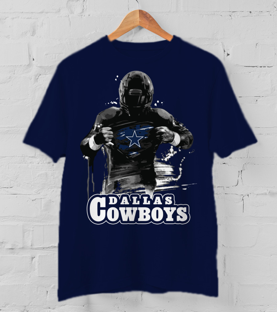 Dallas Cowboys Superhero Star Icon Football Player T-Shirt