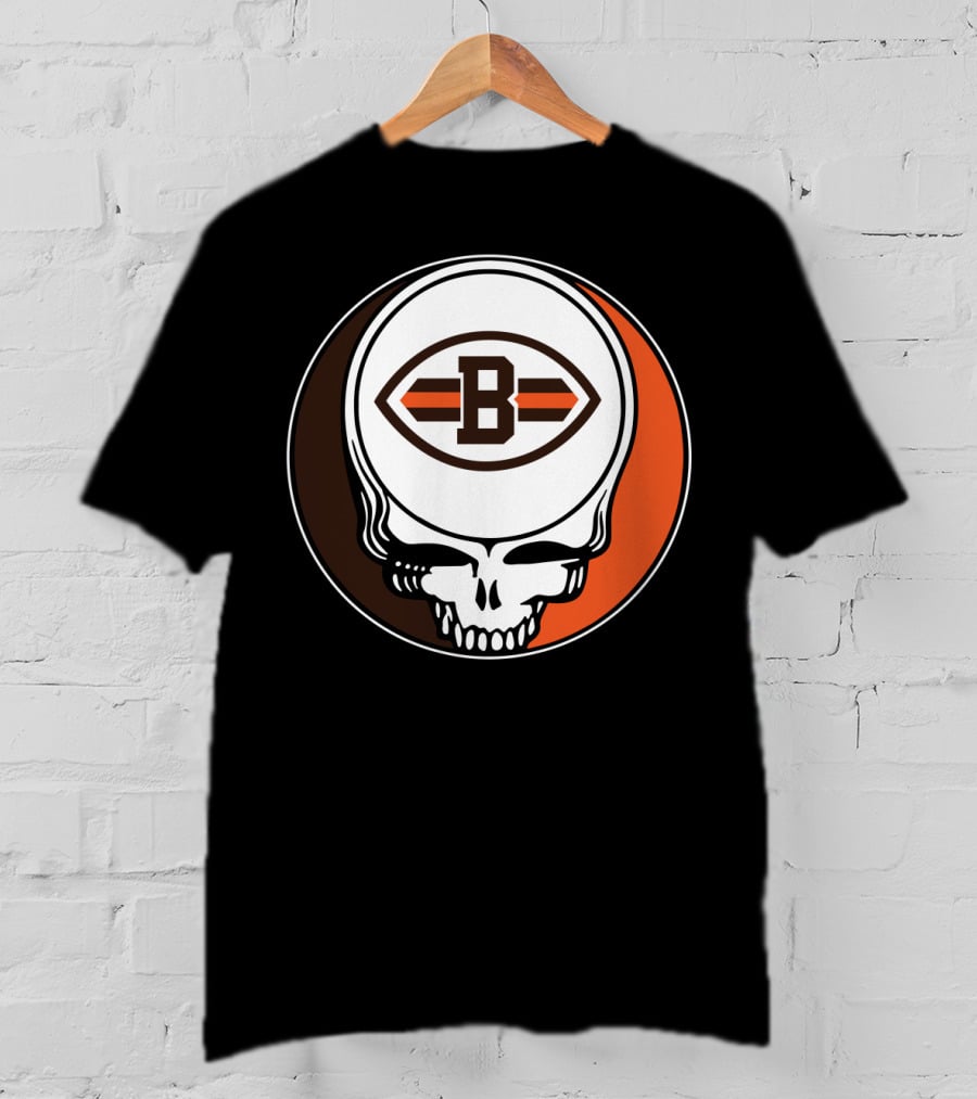 Grateful Dead Cleveland Browns Skull T-Shirt