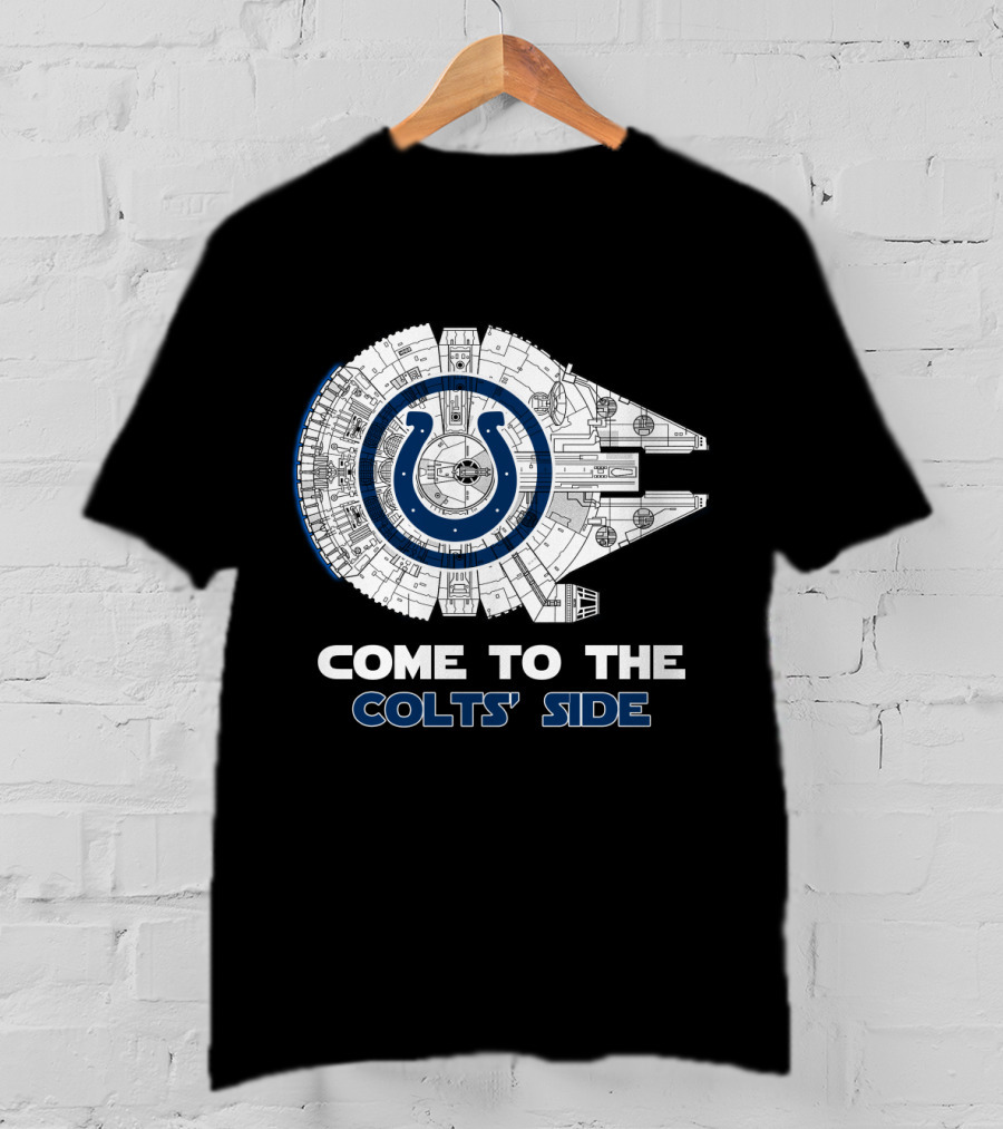 Come To The Colts' Side Millennium Falcon Indianapolis Colts T-Shirt
