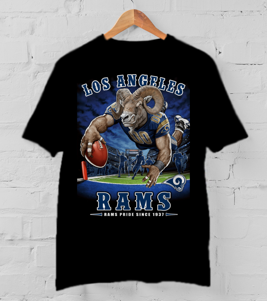 Los Angeles Rams Pride Since 1937 Touchdown End Zone Nfl T-Shirt