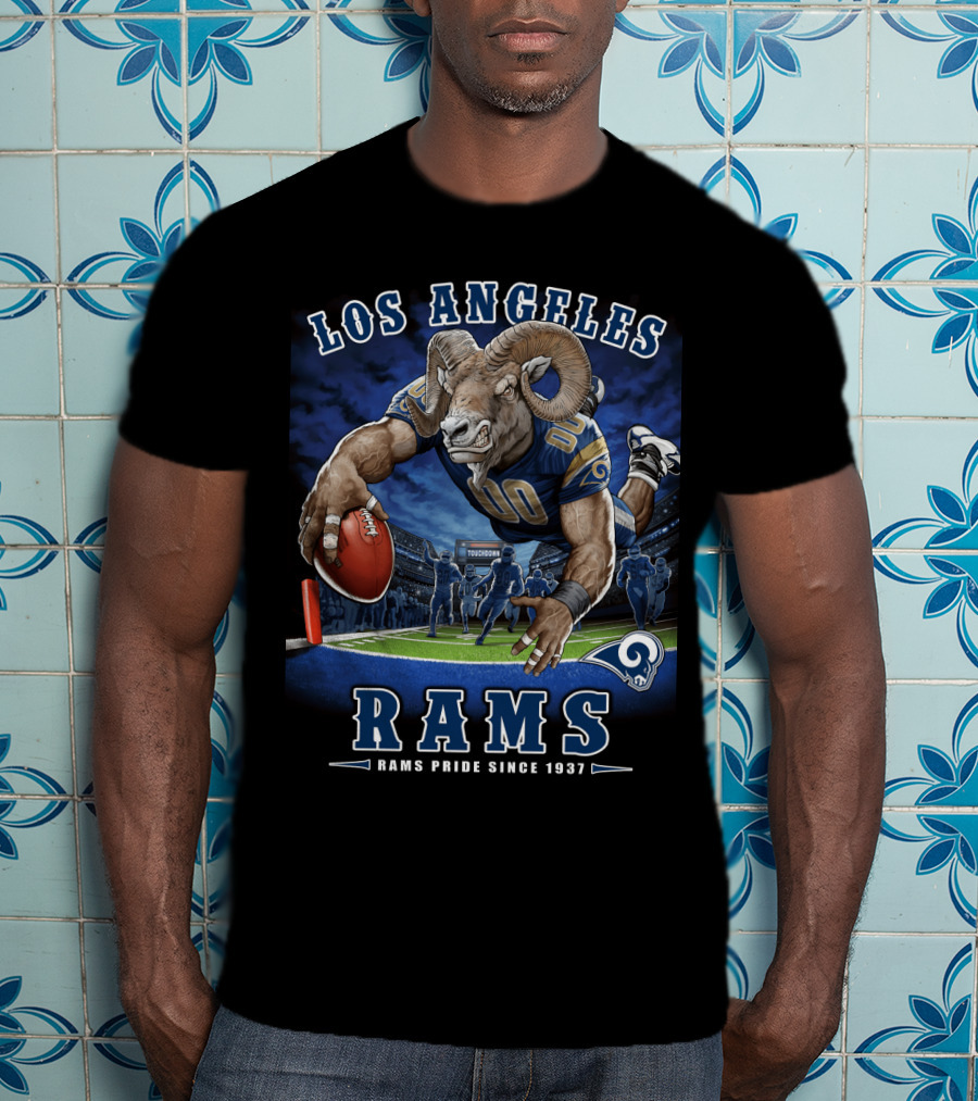 Los Angeles Rams Pride Since 1937 Touchdown End Zone Nfl T-Shirt