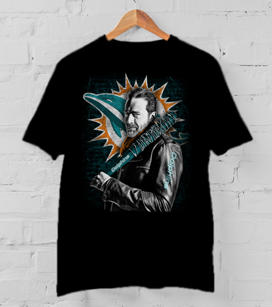 Miami Dolphins Negan Bat T-Shirt