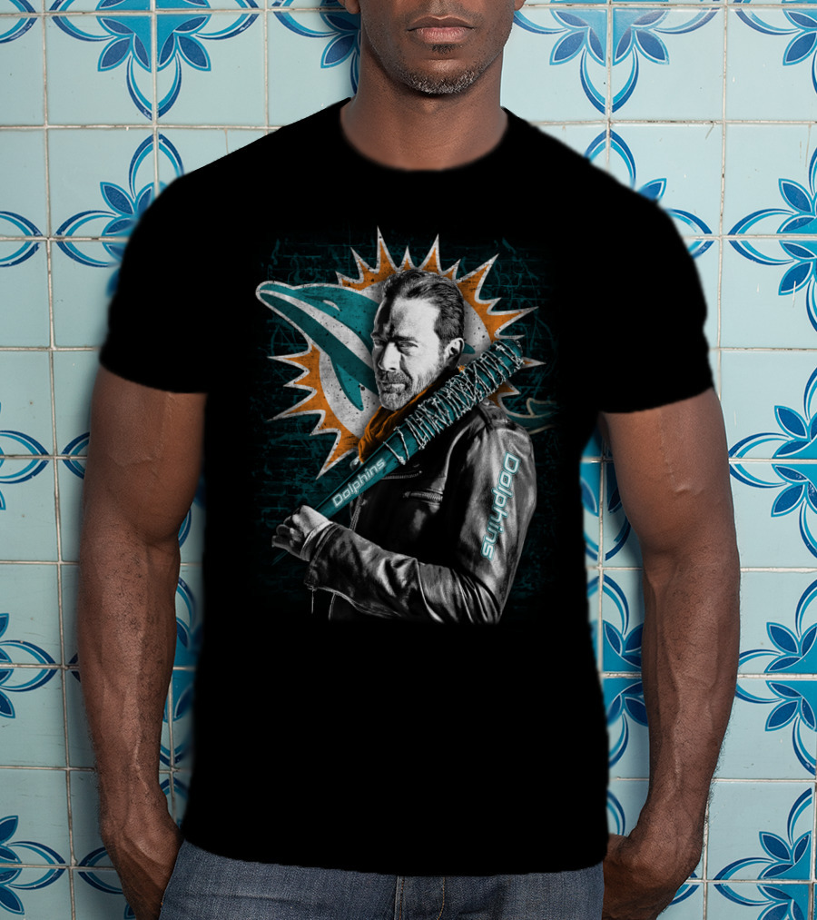 Miami Dolphins Negan Bat T-Shirt