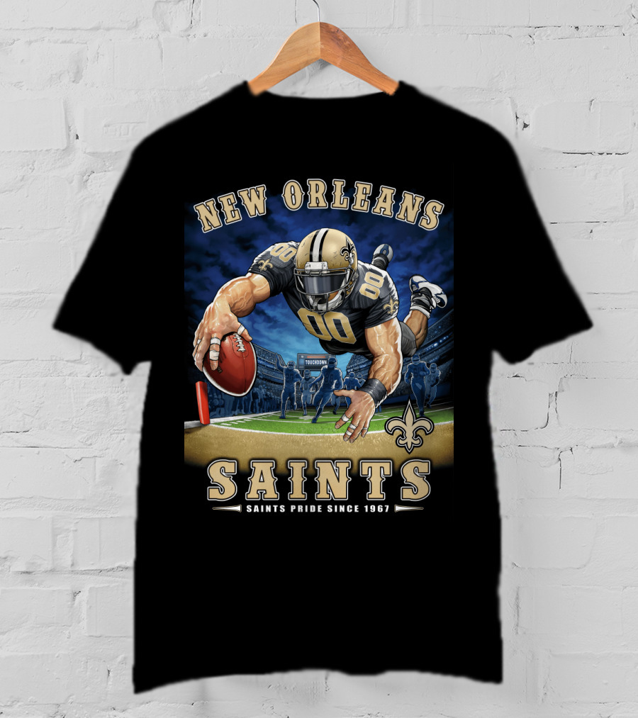 New Orleans Saints Pride Since 1967 Touchdown Nfl T-Shirt