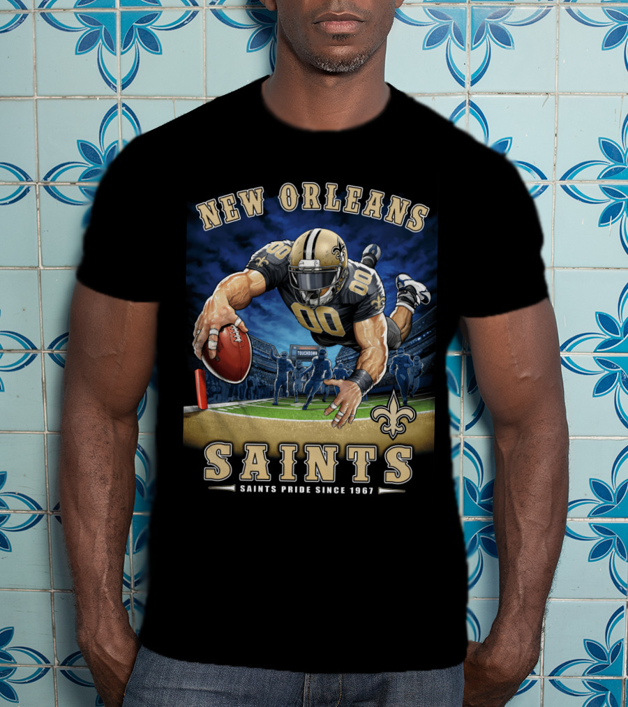New Orleans Saints Pride Since 1967 Touchdown Nfl T-Shirt