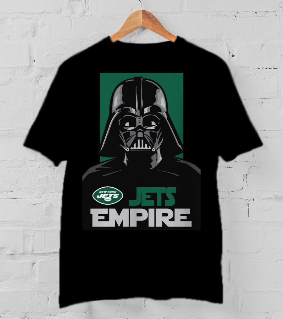 New York Jets Empire Darth Vader Nfl Star Wars Crossover T-Shirt