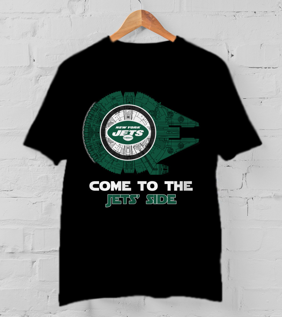 New York Jets Come To The Jets' Side Millennium Falcon T-Shirt