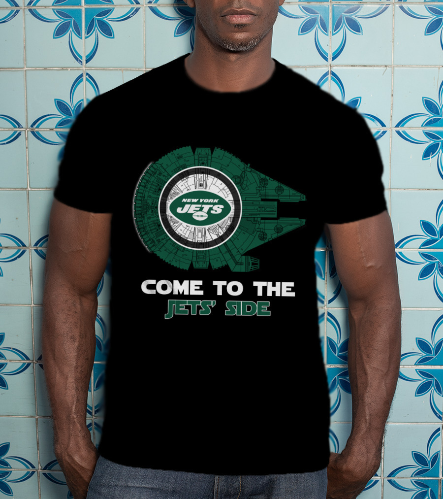 New York Jets Come To The Jets' Side Millennium Falcon T-Shirt